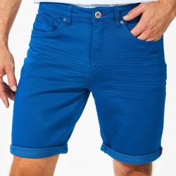 Klein Blue Denim Bermuda Shorts - Palm Beach