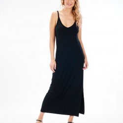 Langes schwarzes Kleid - Augusta