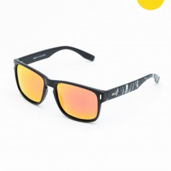 Quadratische Sonnenbrille in Schwarz und Grau - Tincho