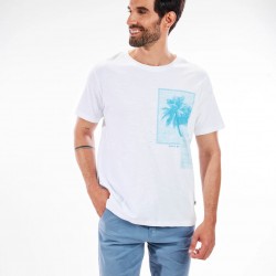 Herren T-Shirt mit kurzen Ärmeln aus Baumwolle - Pencur